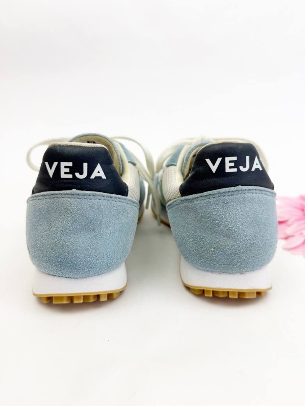 Veja SDU Rec Alveomesh Trainers Sneakers Light Grey/Matcha Green/Steel Blue - Picture 7 of 11